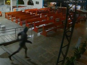 Homem invade e furta objetos do Santuário Arquidiocesano Virgem dos Pobres, em Mangabeiras