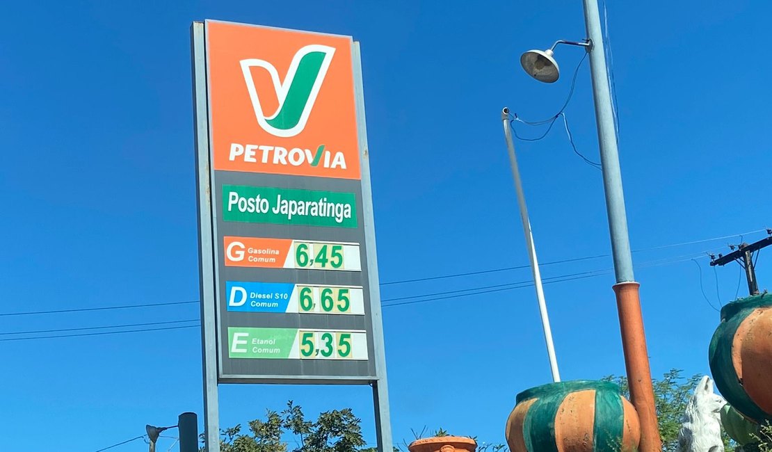 Preços da gasolina e do diesel sofrem novos reajustes em Japaratinga