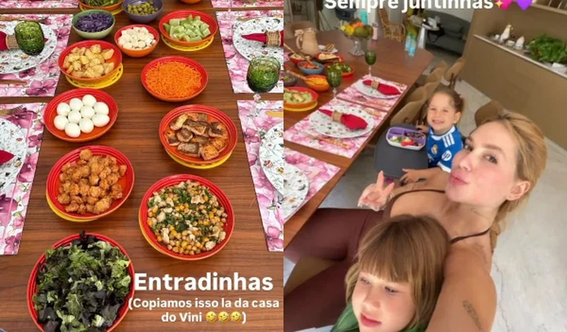 Virgínia copia hábito saudável que aprendeu com Vini Jr.