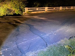 [Vídeo] Declínio em ponte de acesso ao povoado de Saúde assusta motoristas