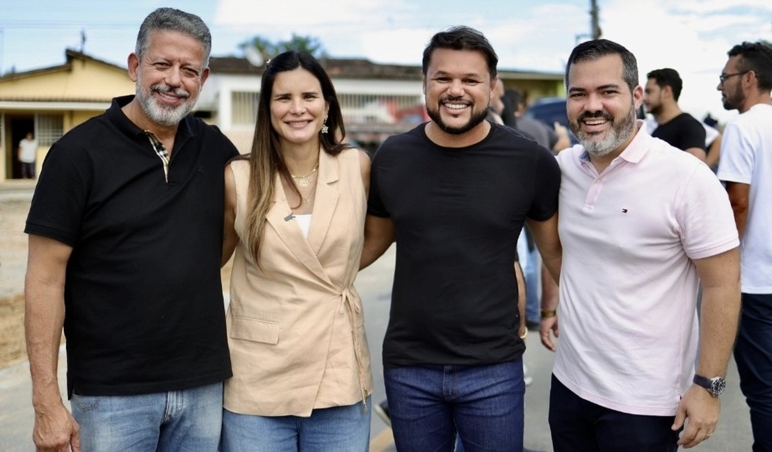 Arthur Lira destaca pavimentação de povoado aguardada há mais de 30 anos em Atalaia