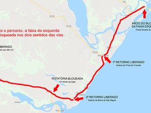 Trechos das rodovias AL-101 Sul e AL-220 serão interditadas para evento esportivo 