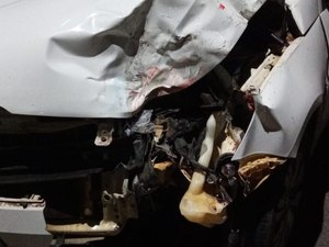 Motociclista morre ao colidir com carro na zona rural de Girau do Ponciano