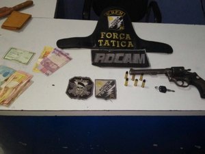 PM recupera arma durante abordagem em Palmeira dos Índios
