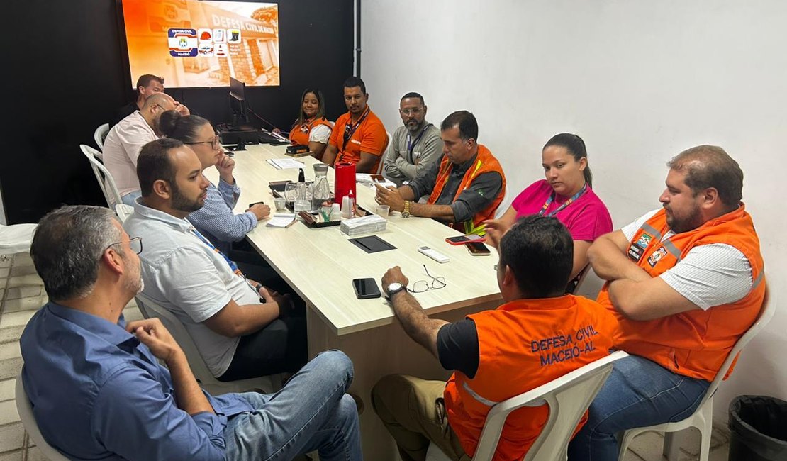 Defesa Civil reforça estratégia conjunta para enfrentar período chuvoso em Maceió