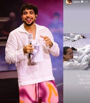 Rafaella Jaqueira, do BBB 26, recebe promessa de Nattan: 'Toco no seu casamento'