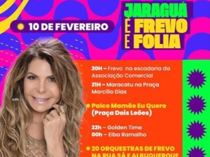 Elba Ramalho é confirmada no Jaraguá Folia