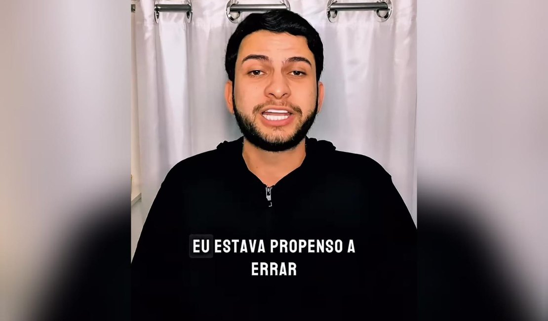 [Vídeo] Influenciador que atirou em frente a um bar na Jatiúca se pronuncia sobre o caso