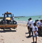 Mutirão de limpeza retira uma tonelada de lixo das praias de Porto de Pedras