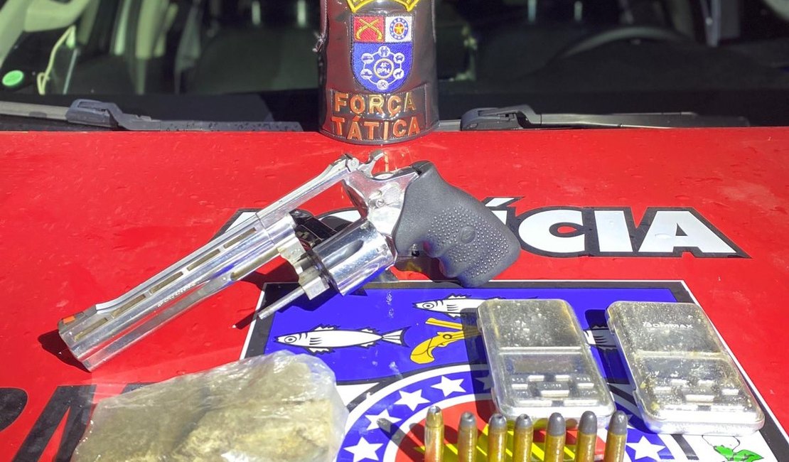 PM apreende 27 armas de fogo e 19 quilos de drogas na última semana em Alagoas