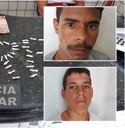 1ª Cia Independente prende duas pessoas com crack e maconha em São Miguel dos Campos