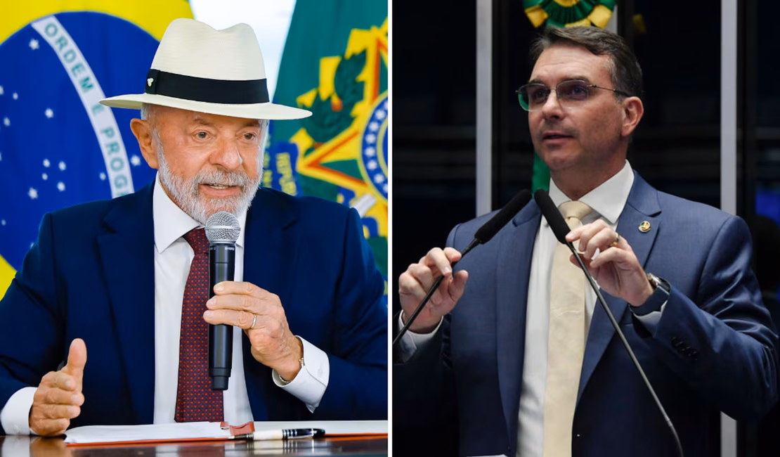Atlas/Bloomberg: Flávio Bolsonaro tem 47,7% contra 47,6% de Lula no 2º turno