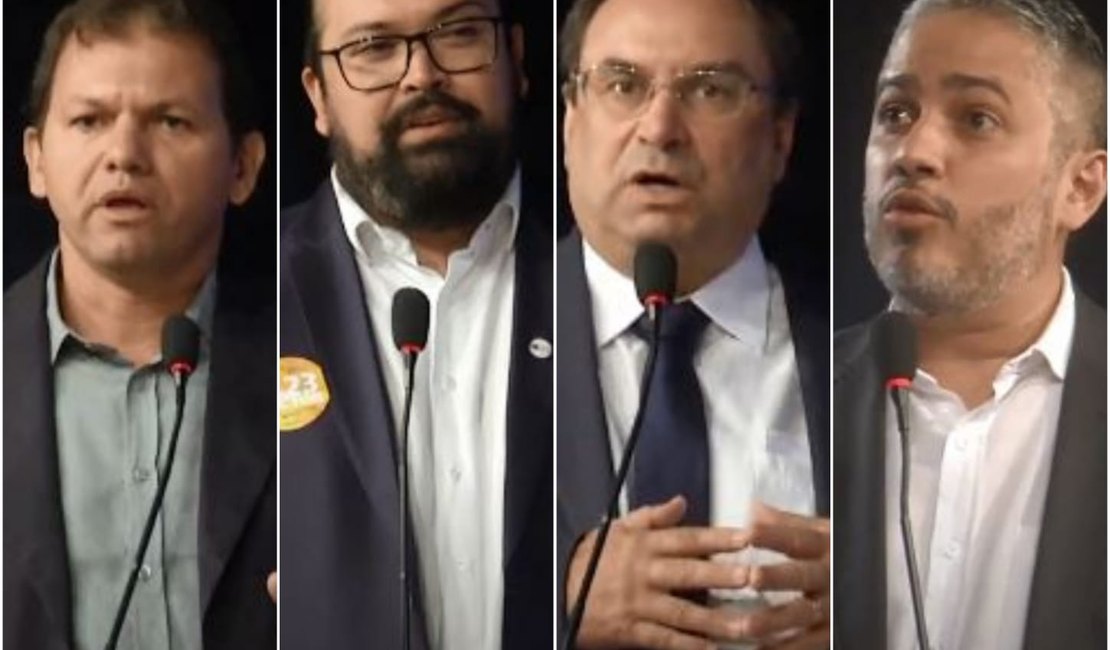 Luciano, Hector, Cláudio, Lindomar: como foi o debate dos candidatos em Arapiraca