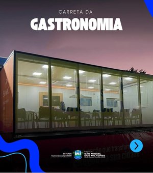 Carreta da Gastronomia oferta cursos em São Miguel dos Milagres