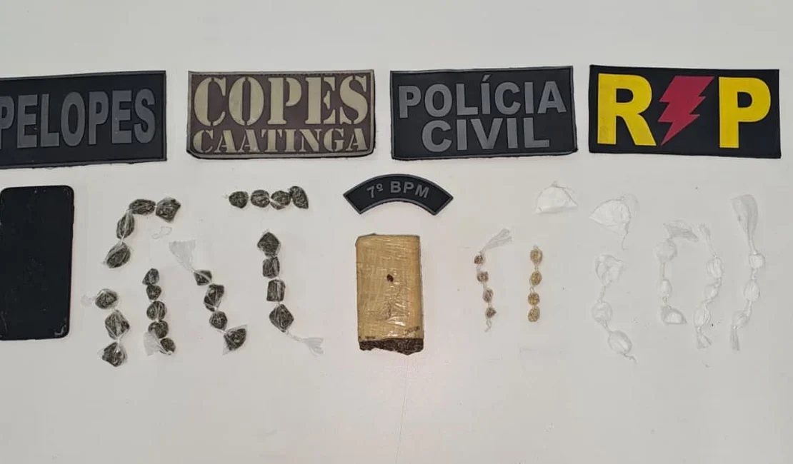 Operação prende suspeito de tráfico e cumpre mandados de busca em Santana do Ipanema