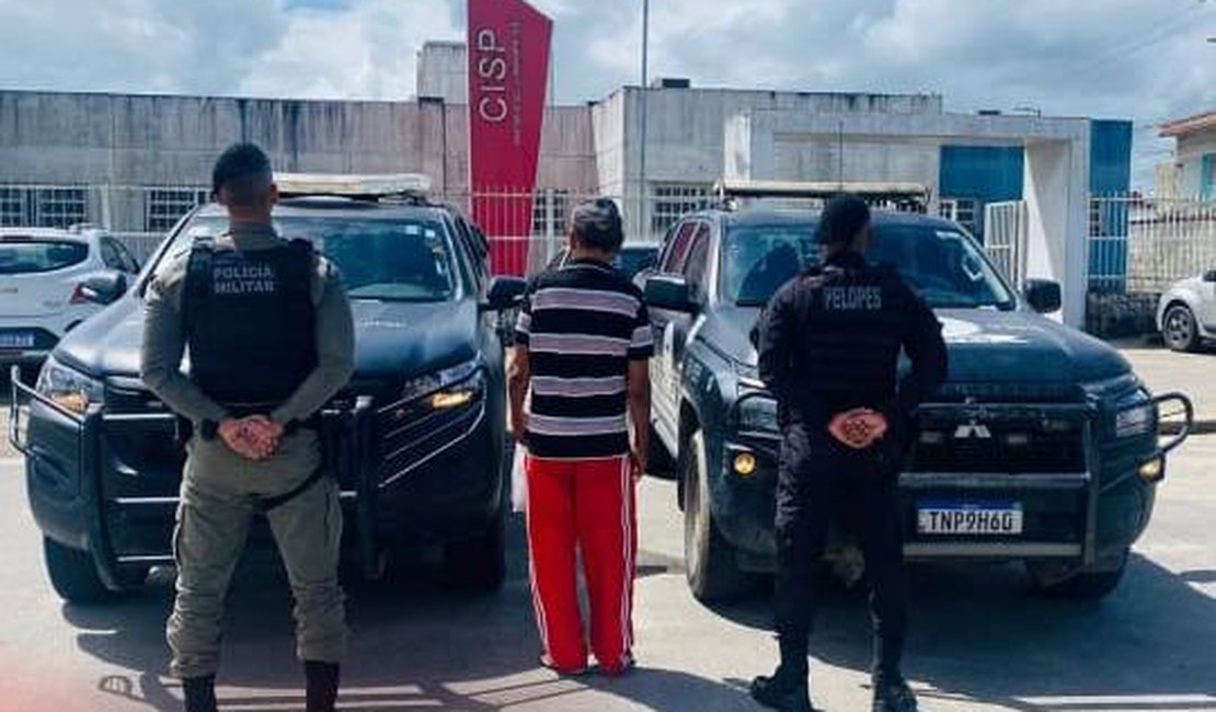 Acusado de homicídio é preso na zona rural de Porto Calvo