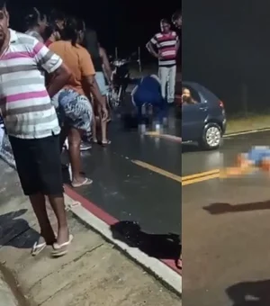 ﻿﻿Motociclista tenta desviar de mulher na pista e os dois morrem na ﻿AL-120 ﻿no Sertão de Alagoas