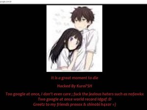 Google é hackeado e aparece com mensagem estranha 