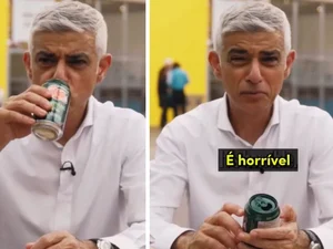 Prefeito de Londres prova refrigerante de guaraná na COP30: 'Horrível'