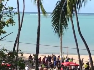 Homem sofre ataque cardíaco e morre na orla da Ponta Verde, em Maceió