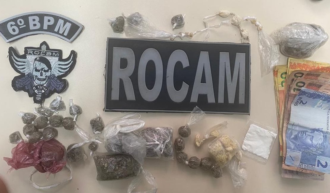 Três pessoas são presas por tráfico de drogas em Porto de Pedras