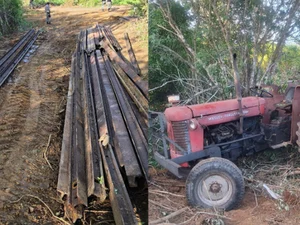 Polícia prende dois homens por furto de trilhos de ferrovia no interior de AL