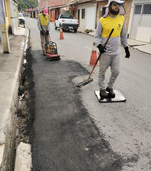 DER/AL requalifica trechos da rodovia AL 101 Norte no Passo de Camaragibe