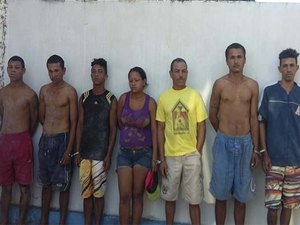 PC prende sete e apreende menor em Maribondo