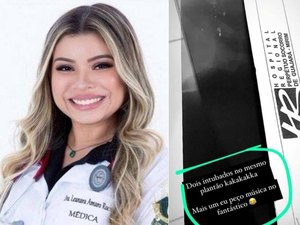 Médica ri ao entubar paciente com covid-19: “Mais um eu peço música”
