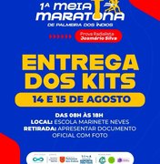 Atletas já podem retirar kits da 1ª Meia Maratona de Palmeira dos Índios