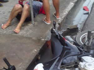 Idoso é atropelado por motociclista no bairro Brasília