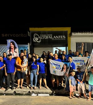 Lucinha contadora surpreende e ganha força na reta final de campanha em Arapiraca