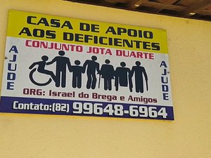 Casa de apoio ajuda pessoas carentes com deficiência em Palmeira dos Índios