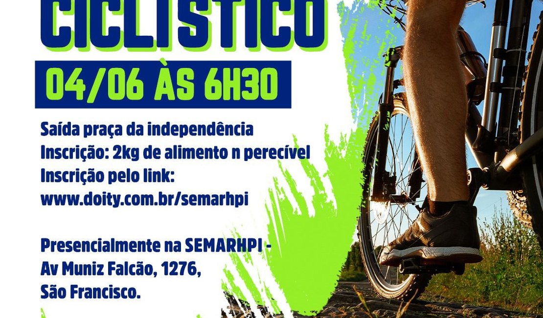 Semarhpi realizará Passeio Ciclístico em homenagem ao Dia Mundial do Meio Ambiente