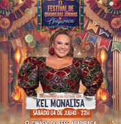 Kel Monalisa encerra São João de Arapiraca neste sábado (4)