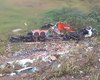 Carreta tomba na 'Curva do Criminoso', na BR-104, em PE