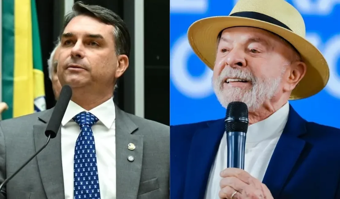Flávio Bolsonaro tem 46% e Lula 44% no segundo turno e têm empate técnico