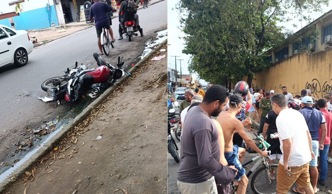 Motociclista morre baleado durante perseguição no Clima Bom, em Maceió