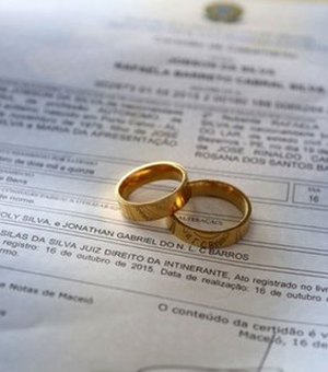 Cresce o número de casamentos oficializados em Alagoas