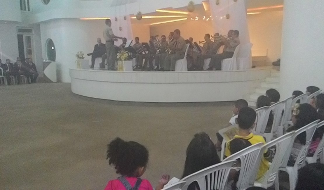 Banda de Música do 3º BPM realizou apresentação em igreja