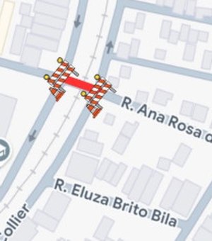 Interdição para obras do VLT é alterada e começa nesta quarta em Arapiraca