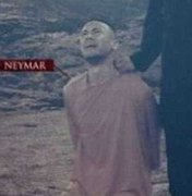 EI promete mar de sangue na Copa com imagem de Neymar 'degolado'