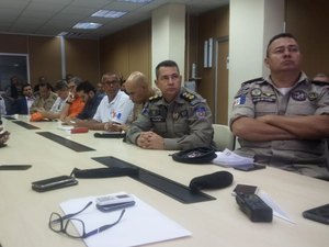 Comandante do 3ºBPM participa de mesa de situação na SSP