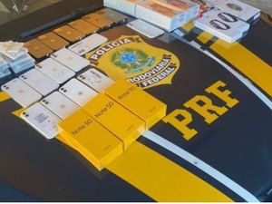 PRF apreende 15 iPhones e mais eletrônicos sem nota fiscal em Canapi