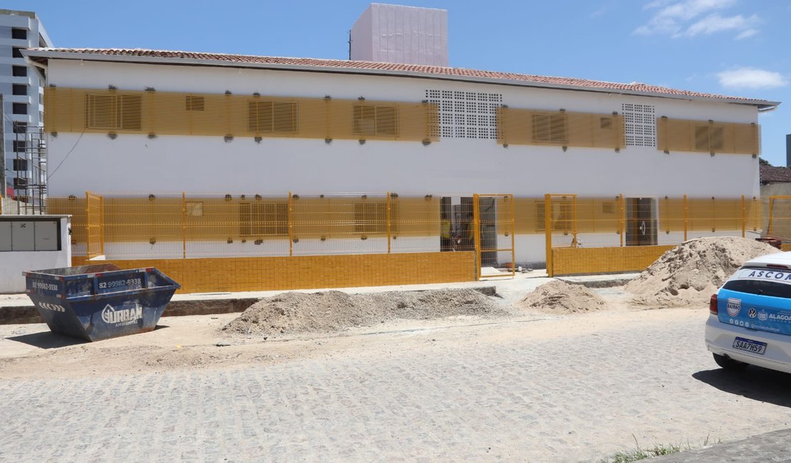 Superintendência do Ronda no Bairro faz vistoria em obras da futura base do Programa em Arapiraca