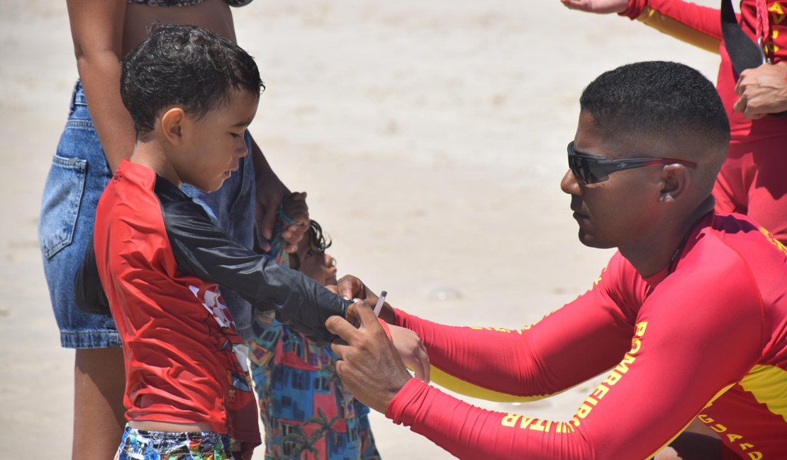 Bombeiros registram 19 casos de crianças perdidas em praias de AL no 1º dia do ano