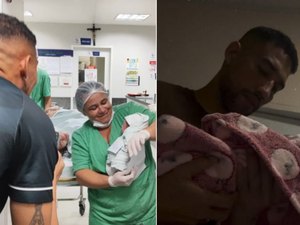 Goleiro do ASA, Rafael Mariano anuncia nascimento da filha Ana Clarice