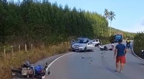 Colisão entre motos deixa jovem morto e dois feridos em Porto Calvo