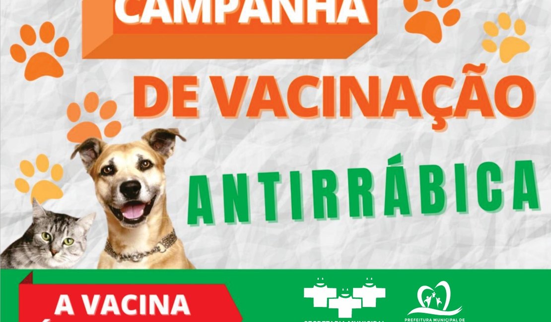 Vacinação contra raiva inicia nesta segunda-feira em Jacuípe