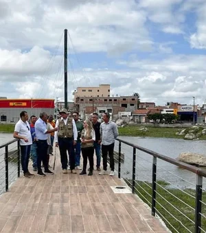 Prefeito de São José da Tapera recebe visita do MPAL e do IMA na obra da Lagoa Caiçara